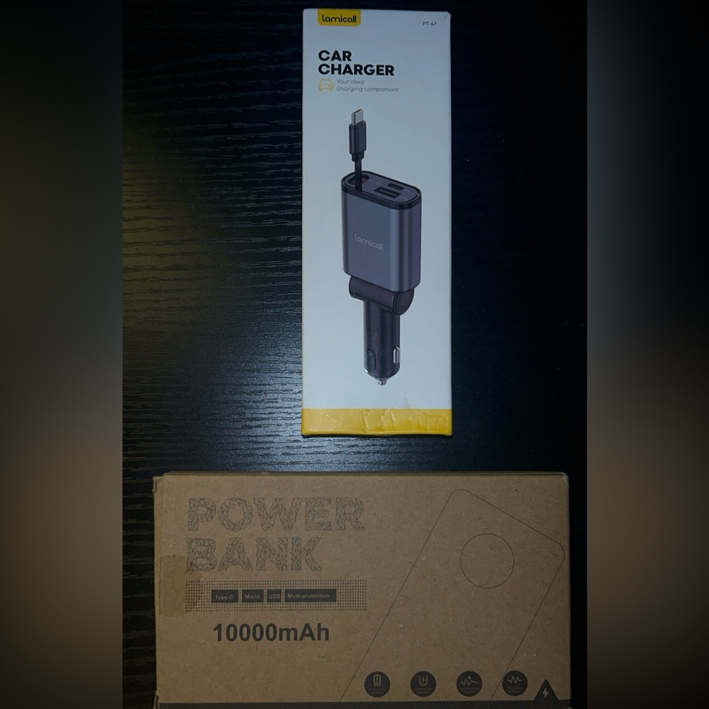 Car Charger & Power Bank